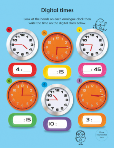 Smart Start Practice Pad: Tell the Time